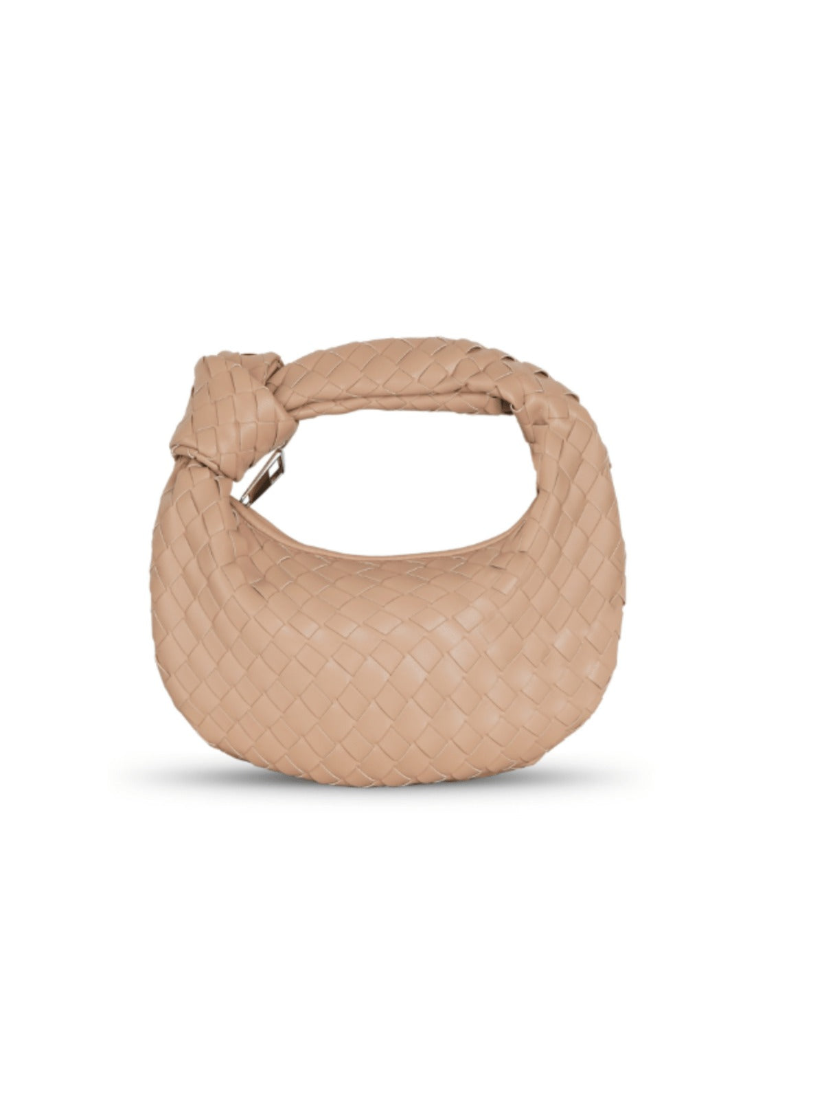 Borsa Intrecciata, Piccola, con Zip, Borsa con Nodo-Modaso