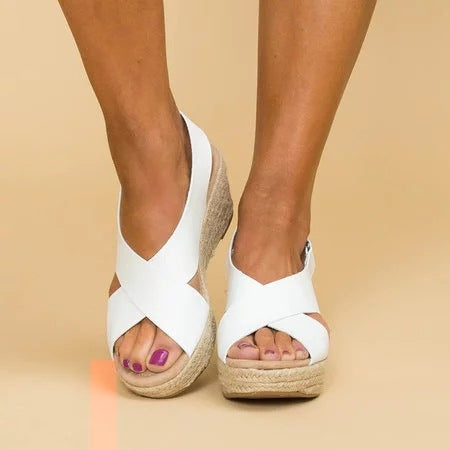 Espadrillas con zeppa | Ortopediche | Piattaforma | Sandali con zeppa | Sandali da donna-Modaso