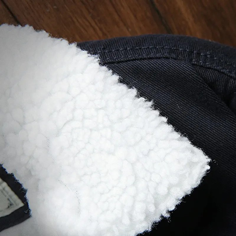 Giacca denim Essentials | Giacca invernale da uomo con fodera in pile-Modasso