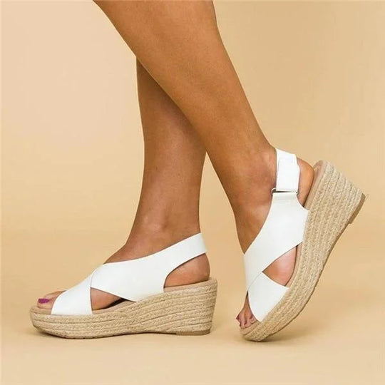 Sandali Espadrille - Ortopedici - Piattaforma - Scarpe con zeppa Espadrille - Sandali da donna-Modasso