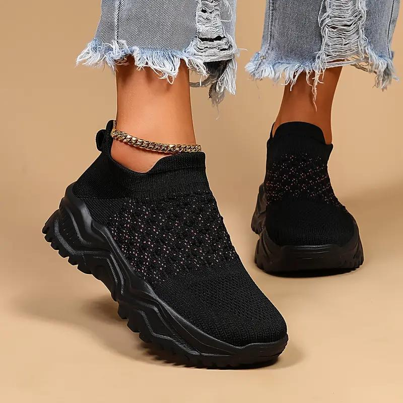 Scarpe da Walking, Slip On, Traspiranti, Scarpe Ortopediche, Sneaker da Donna-Modaso