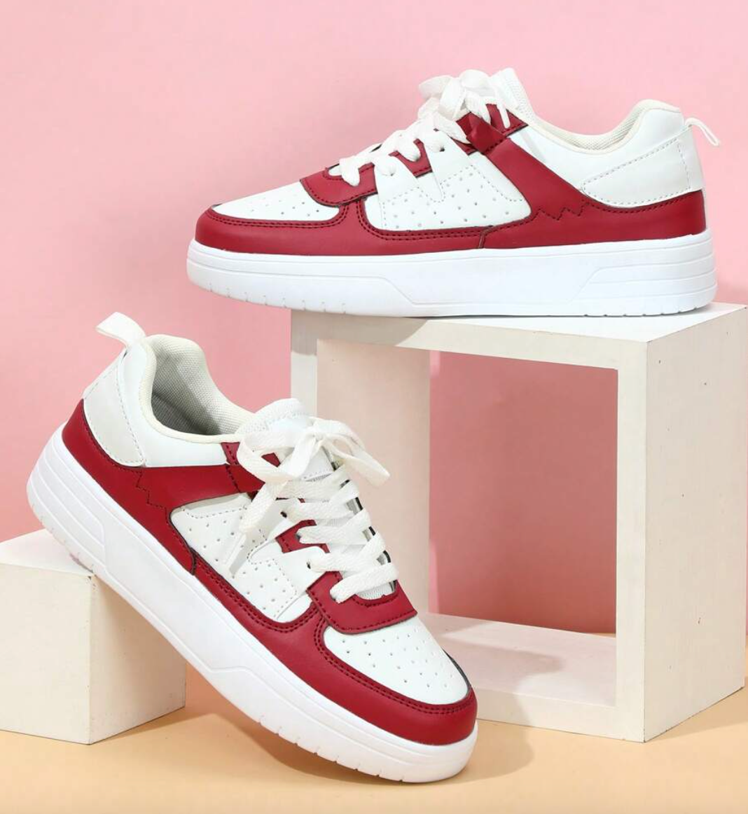 Sneakers da donna - Comode - Allacciate - Scarpe da skate - Sneakers casual-Modasso