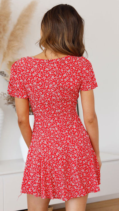 Abito Boho Floreale, Popolare Abito Estivo da Donna-Modaso