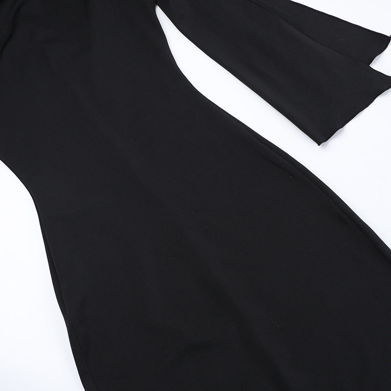 Abito Lungo Bodycon, Senza Maniche, Elegante-Modaso