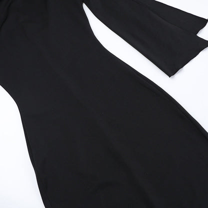 Abito Lungo Bodycon, Senza Maniche, Elegante-Modaso