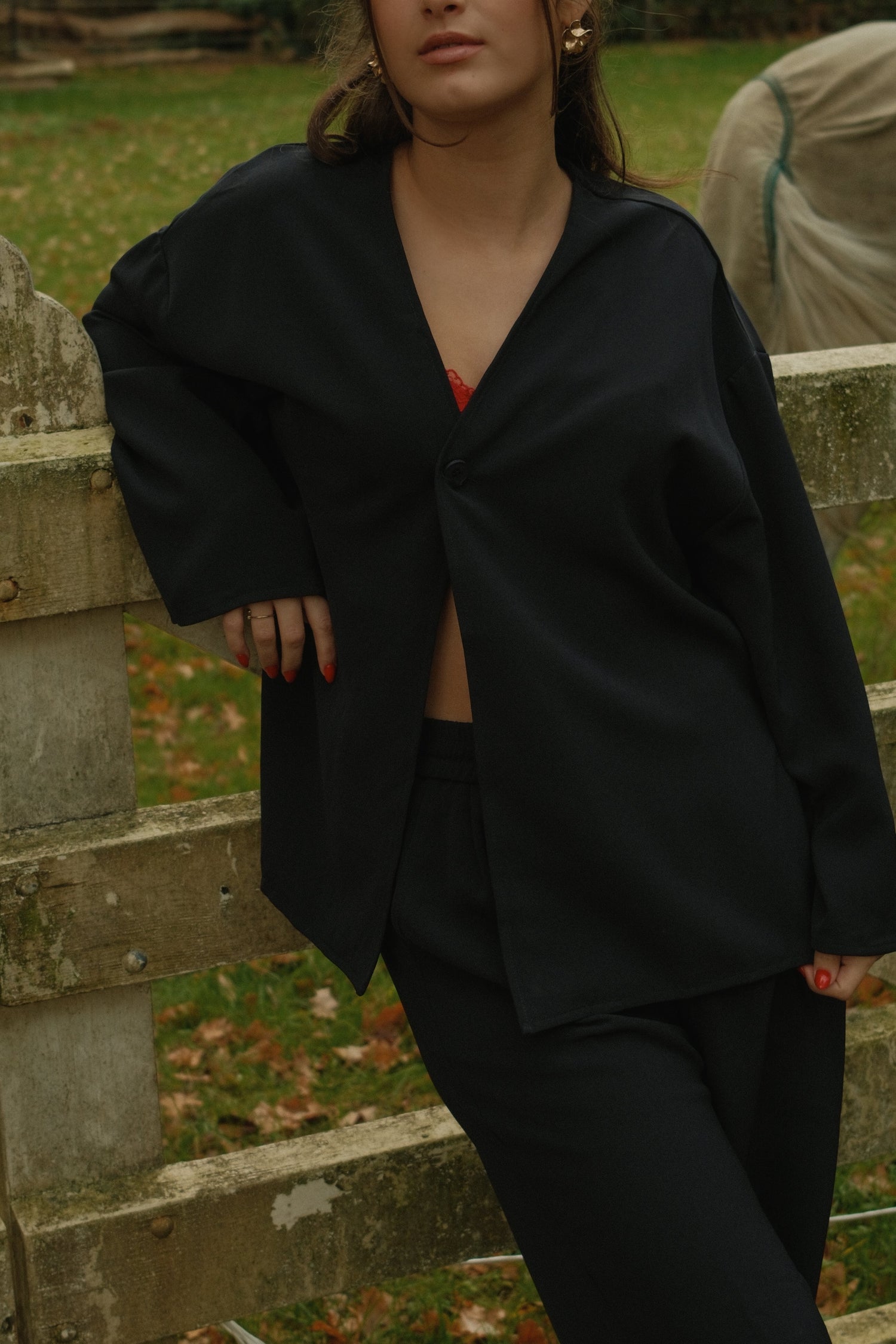 BLUSA DONNA BLU NOTTE – CAMICIA ELEGANTE A UN BOTTONE-Modaso