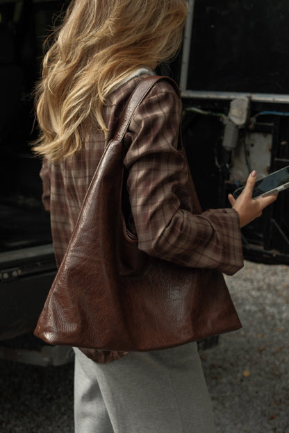 BORSA A SPALLA HOBO DA DONNA IN ECOPELLE-Modaso