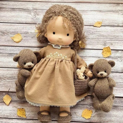 Bambola per il gioco libero, Fatta a mano, Gioco di fantasia, Bambole, Giocattolo pedagogia Waldorf-Bambola Cressida-Modaso