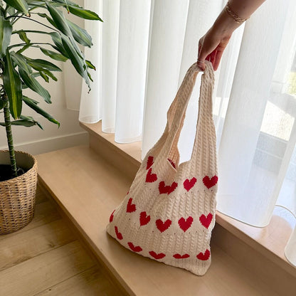 Borsa Hobo all'Uncinetto, Borsa Shopper Estiva da Donna-Modaso
