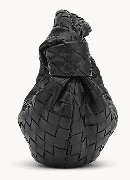 Borsa Intrecciata, Piccola, con Zip, Borsa con Nodo-Modaso
