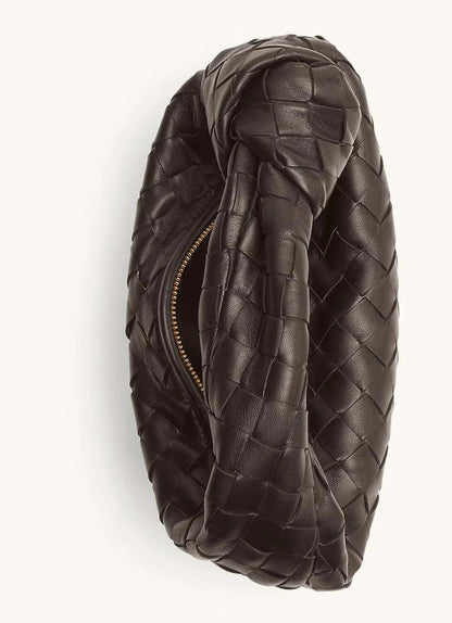 Borsa Intrecciata, Piccola, con Zip, Borsa con Nodo-Modaso