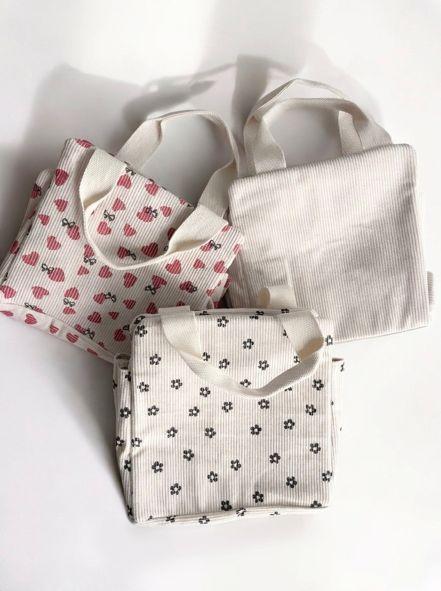 Borsa Pranzo in Velluto a Coste, Lunch Bag Termica-Modaso