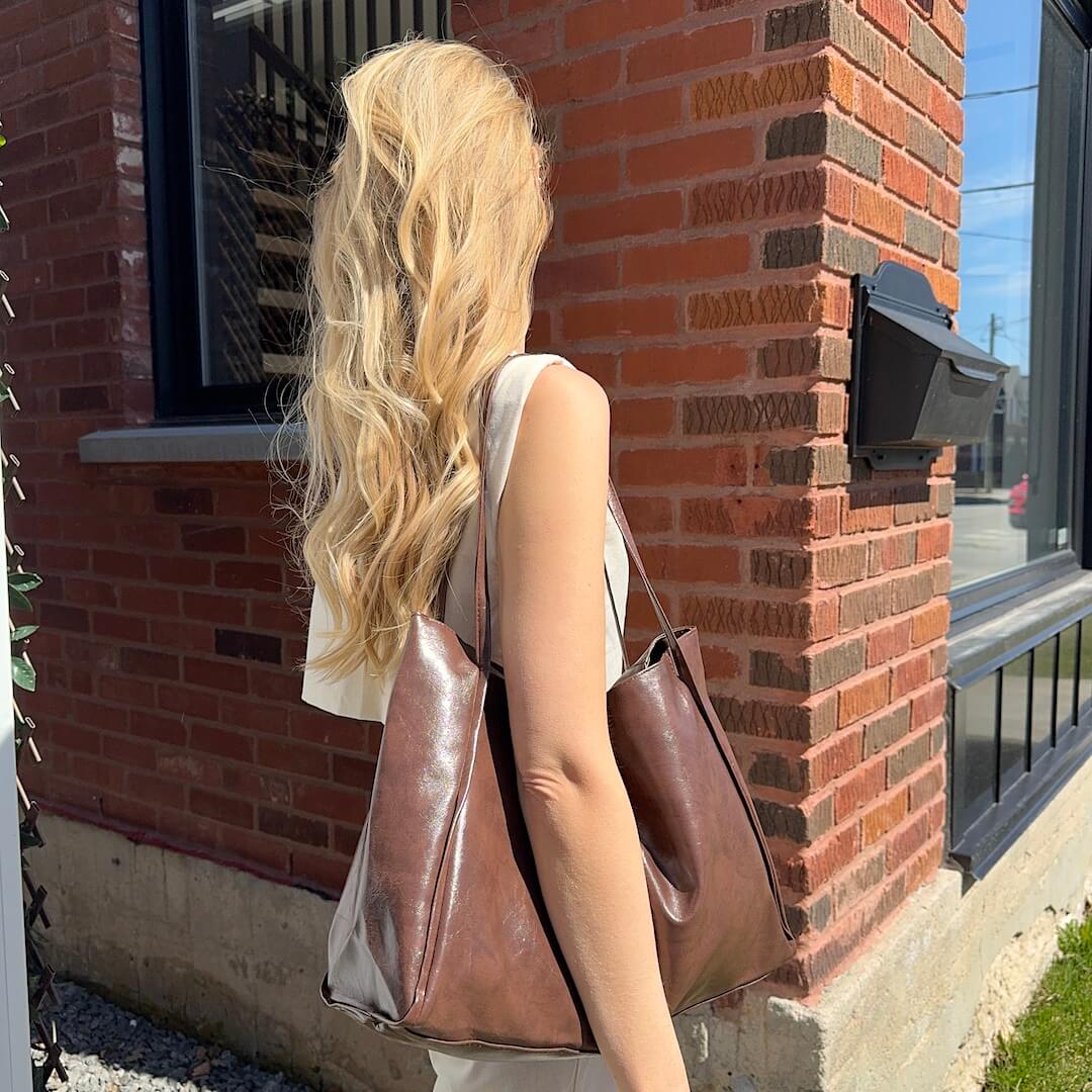 Borsa Tote Grande in Ecopelle da Donna-Modaso