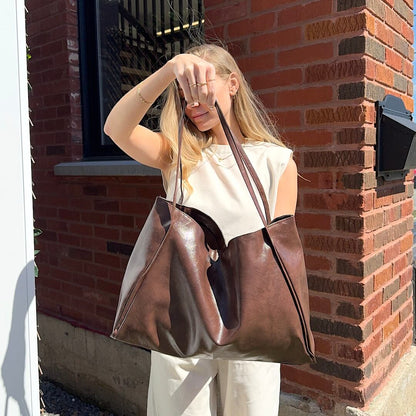 Borsa Tote Grande in Ecopelle da Donna-Modaso