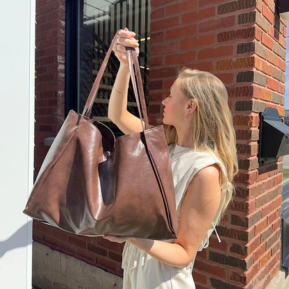Borsa Tote Grande in Ecopelle da Donna-Modaso