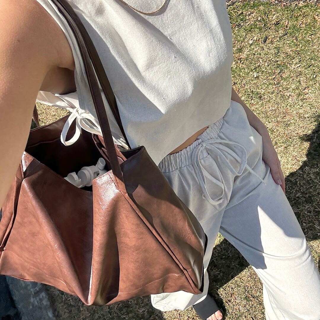 Borsa Tote Grande in Ecopelle da Donna-Modaso