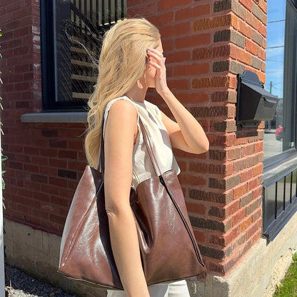 Borsa Tote Grande in Ecopelle da Donna-Modaso