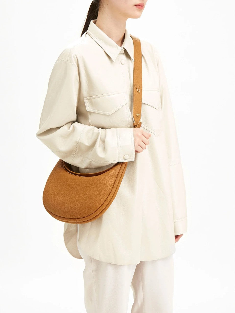 Borsa a tracolla - Piccola - Moda - Borsa in pelle - Borsetta-Giallo-Modasso