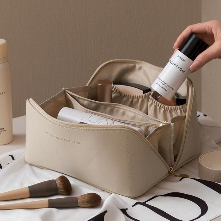 Borsa per cosmetici | Borsa per toilette | Tasca multipla | Borsa Vanity per il trucco | Borsa per il trucco-Modaso