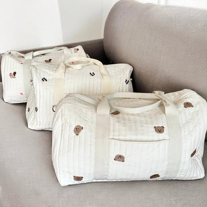 Borsone per Mamme, Borsa Fasciatoio con Stampa Orsetto-Modaso