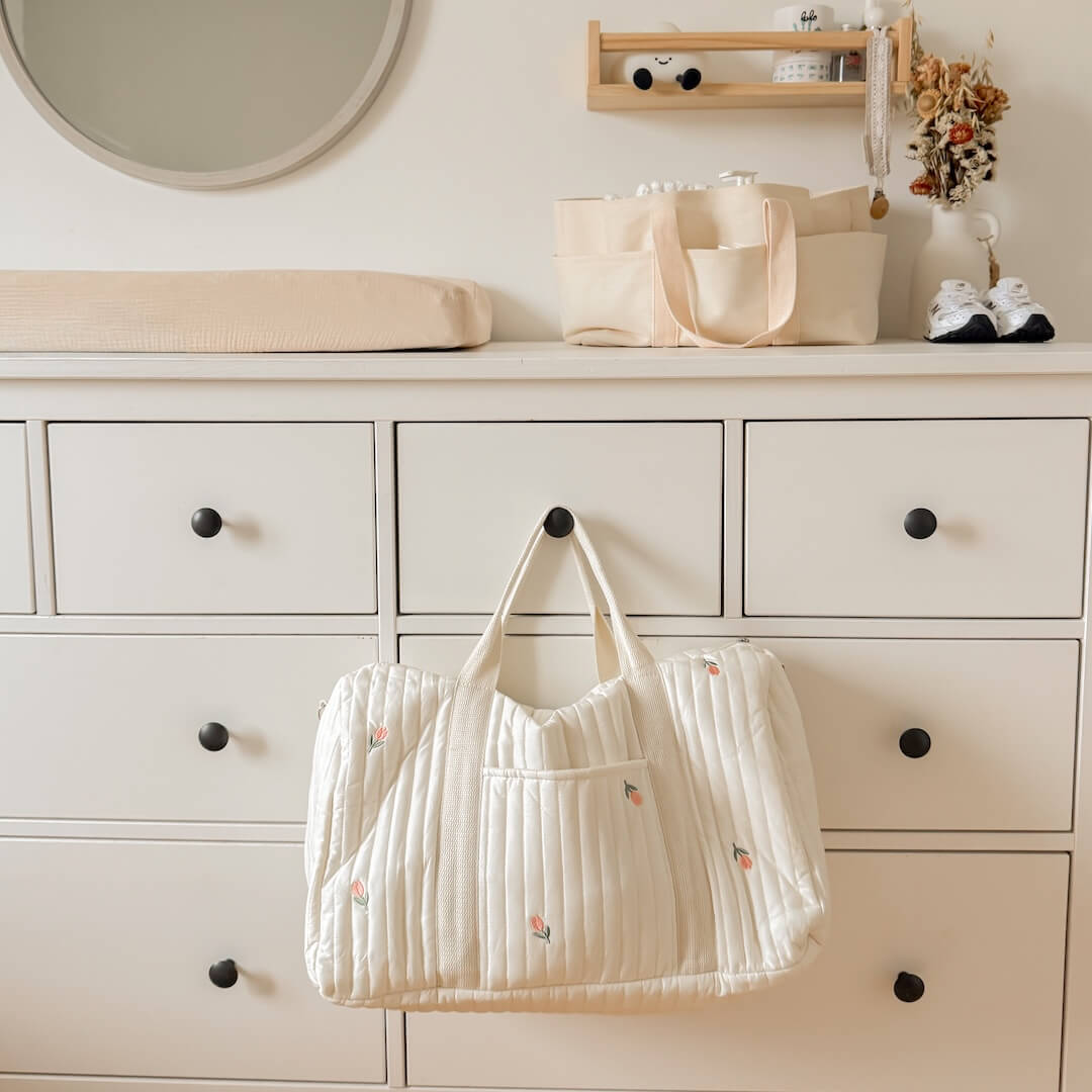 Borsone per Mamme, Borsa Fasciatoio con Stampa Orsetto-Modaso