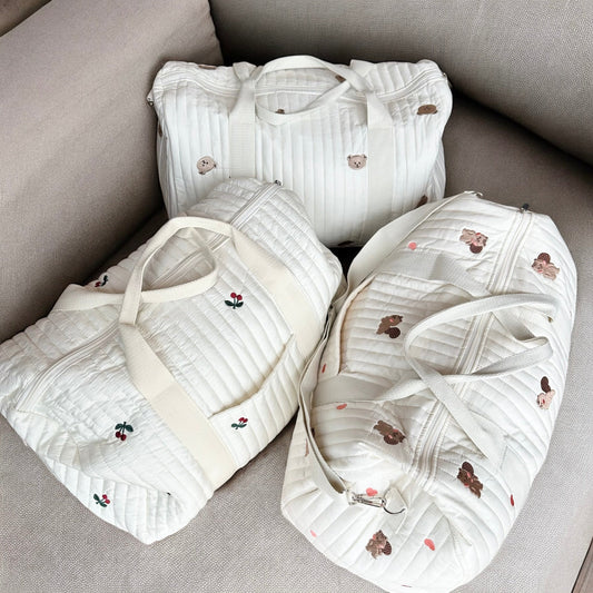 Borsone per Mamme, Borsa Fasciatoio con Stampa Orsetto-Modaso