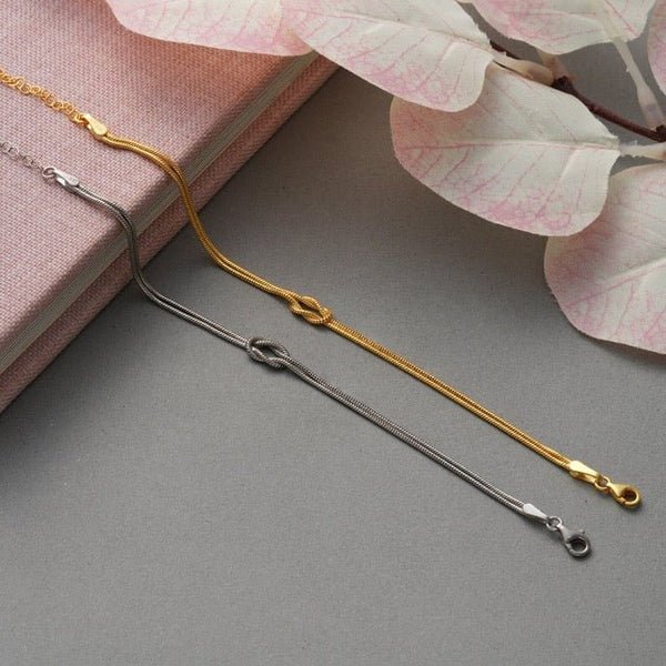 Bracciale con Nodo, Sottile, Minimalista, da Donna-Modaso