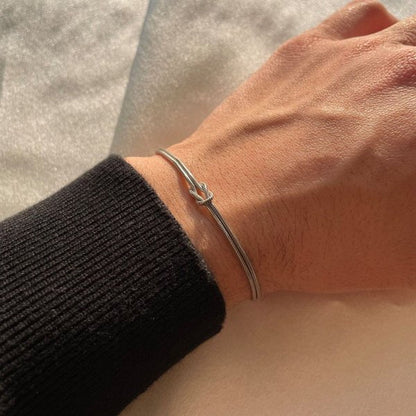 Bracciale con Nodo, Sottile, Minimalista, da Donna-Modaso