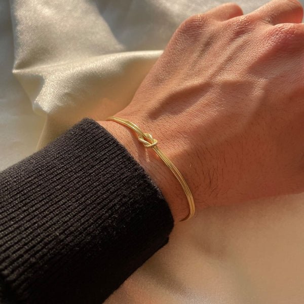Bracciale con Nodo, Sottile, Minimalista, da Donna-Modaso