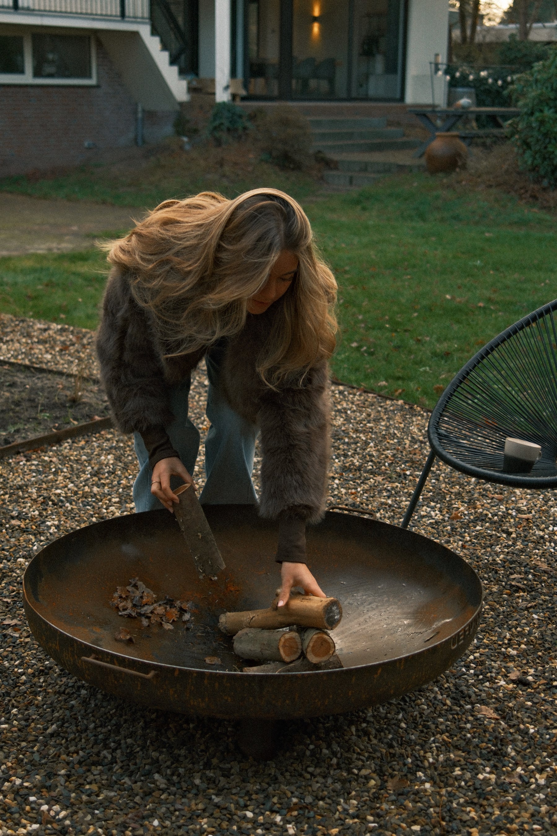 CAPPOTTO TEDDY DONNA IN FAUX FUR MARRONE-Modaso