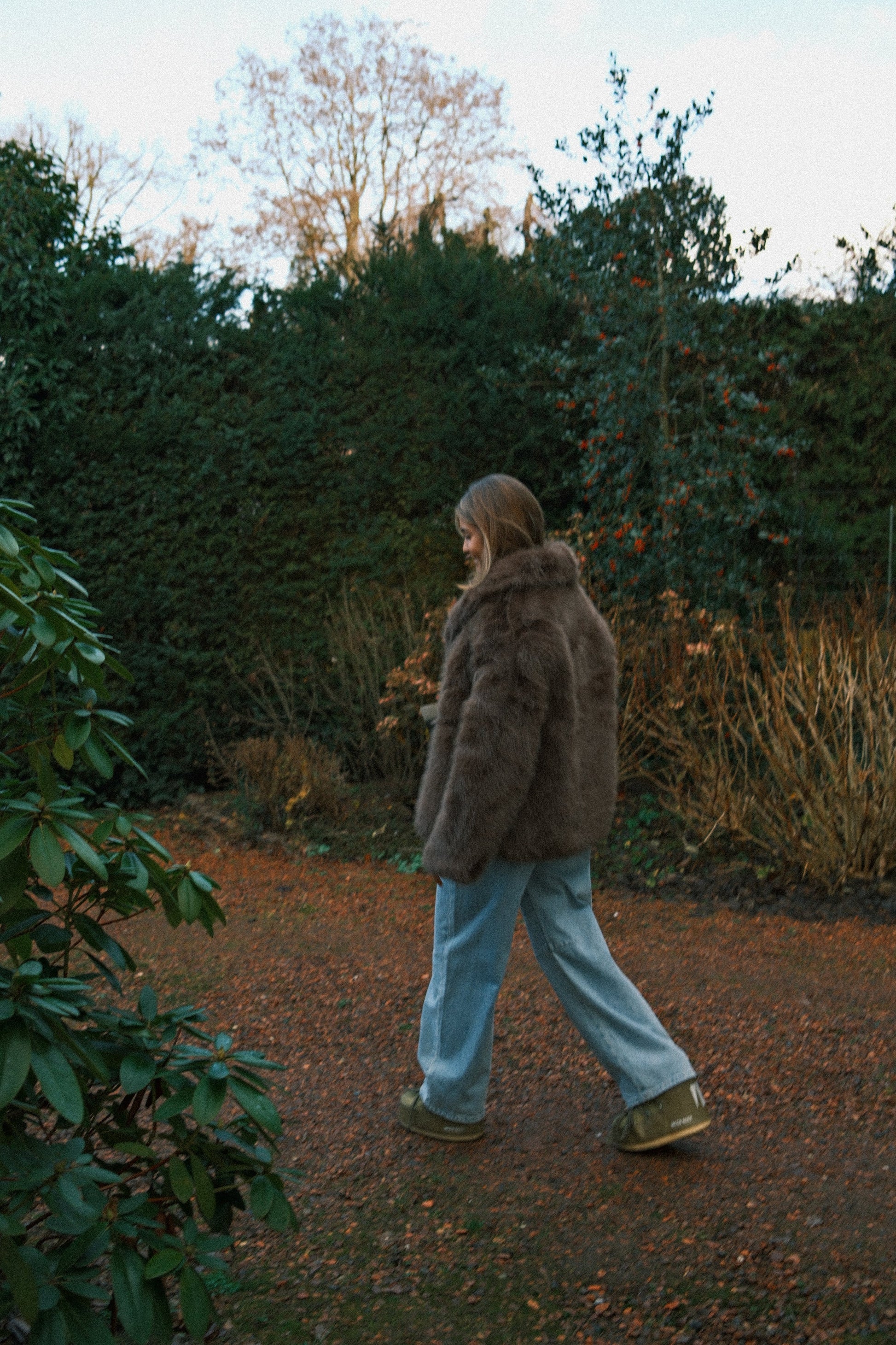 CAPPOTTO TEDDY DONNA IN FAUX FUR MARRONE-Modaso