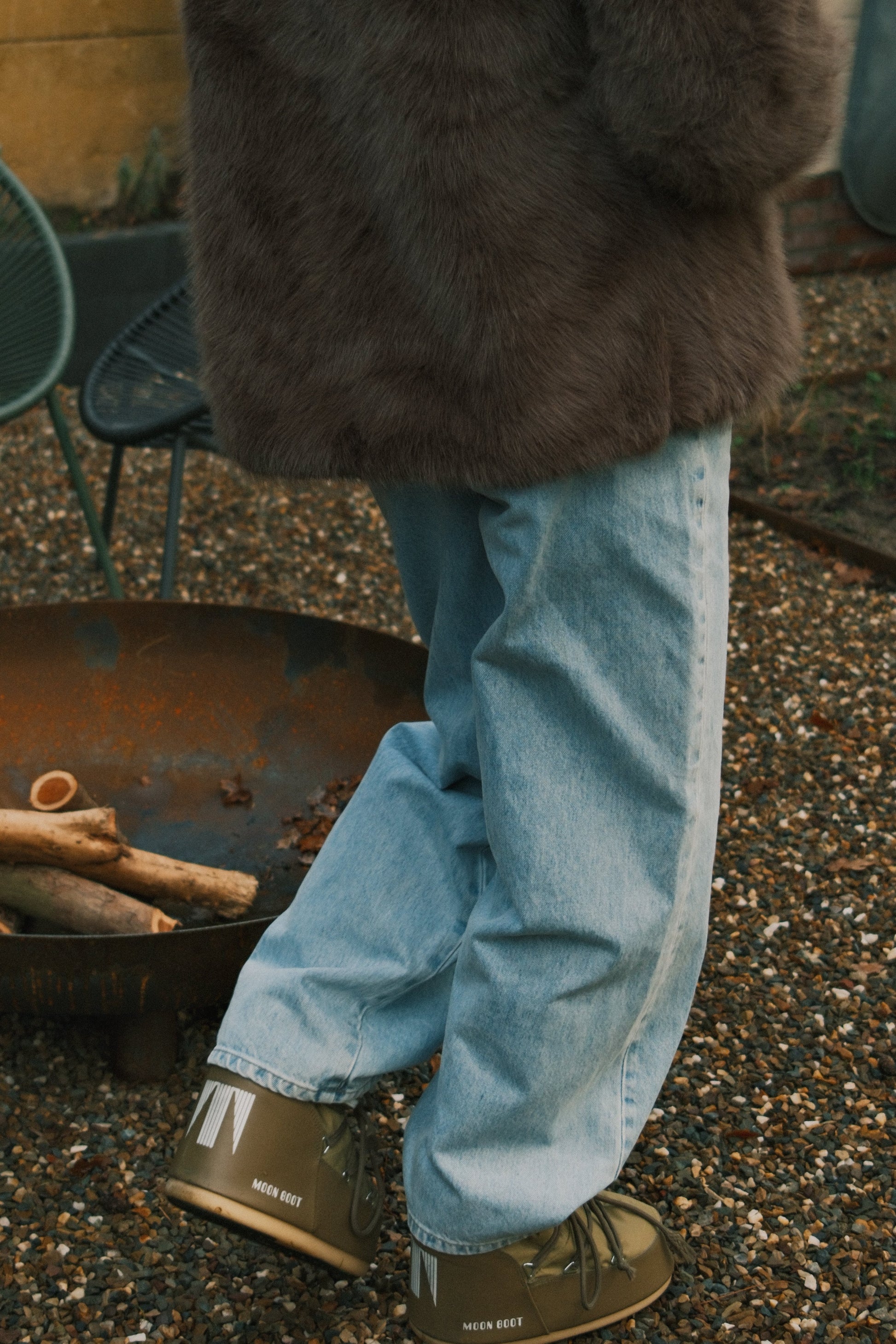 CAPPOTTO TEDDY DONNA IN FAUX FUR MARRONE-Modaso