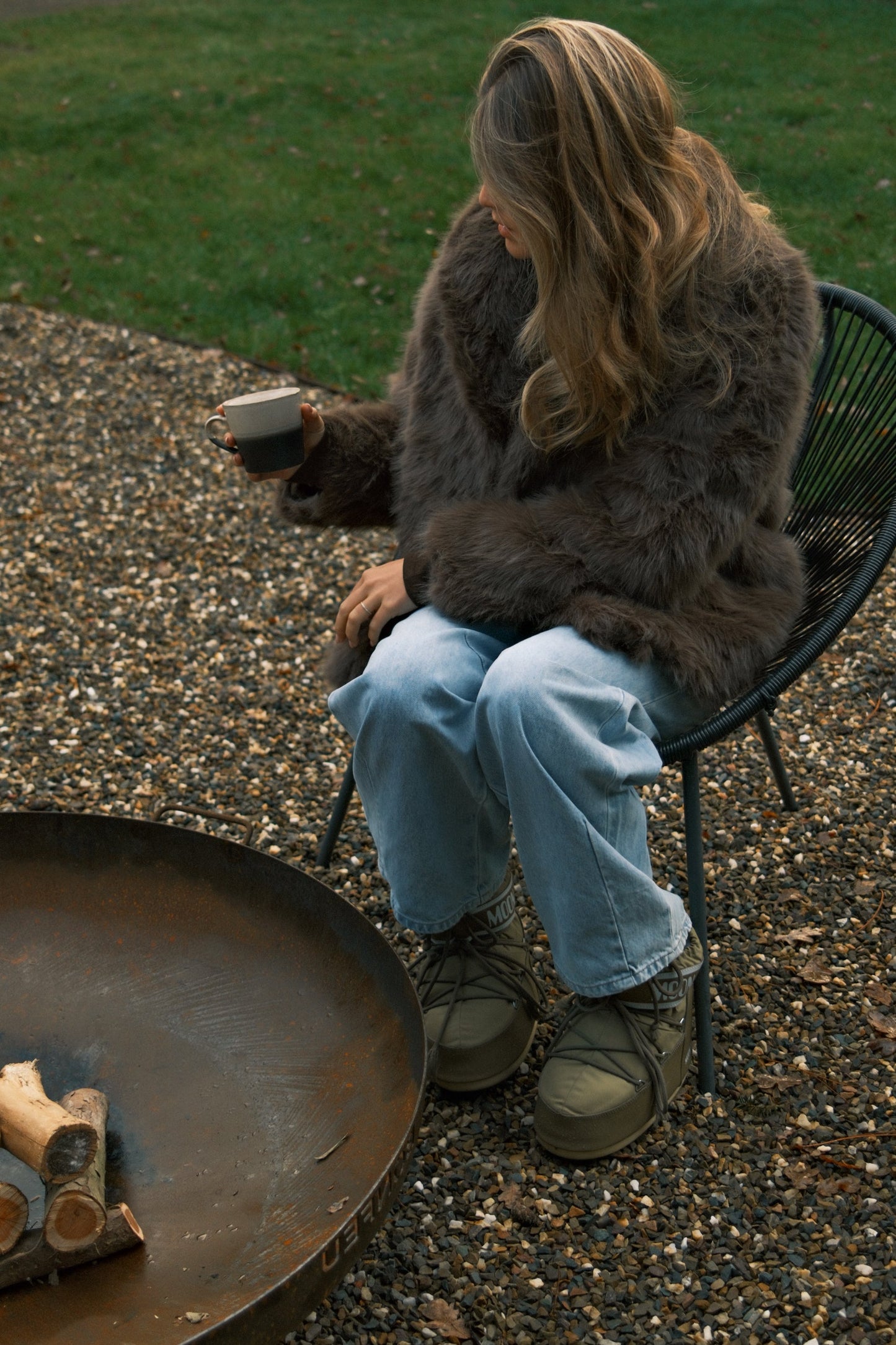 CAPPOTTO TEDDY DONNA IN FAUX FUR MARRONE-Modaso