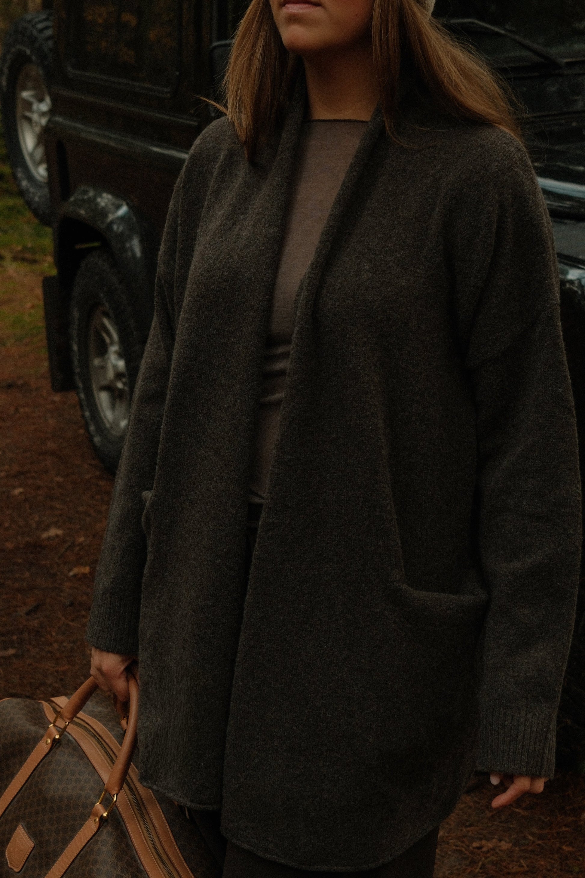 CARDIGAN DONNA COLOR GRIGIO-Modaso