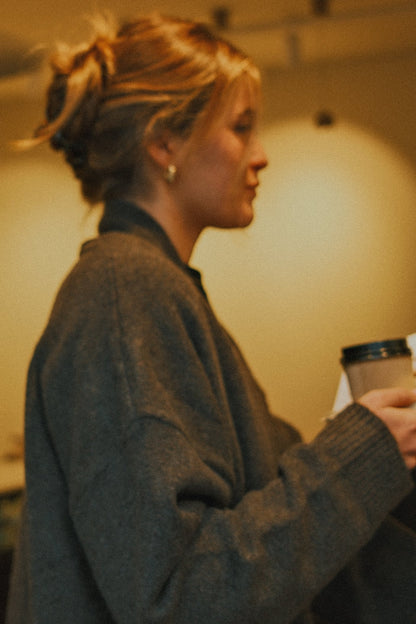 CARDIGAN DONNA COLOR GRIGIO-Modaso