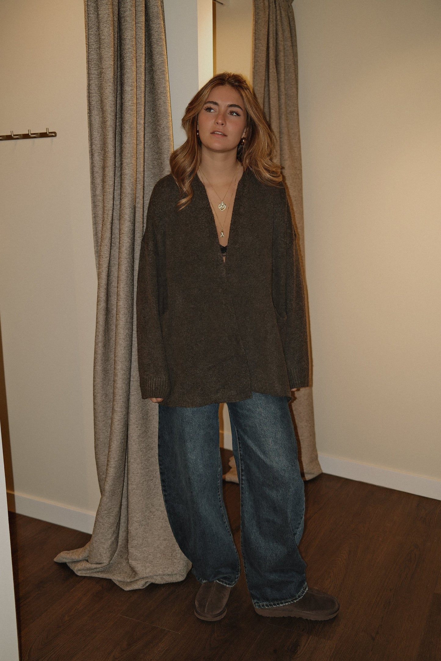 CARDIGAN DONNA COLOR GRIGIO-Modaso