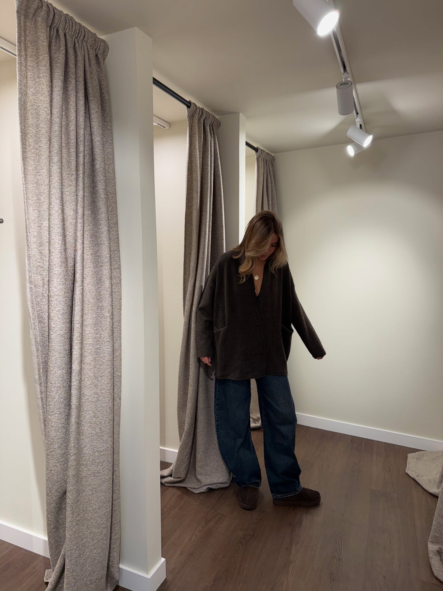 CARDIGAN DONNA COLOR GRIGIO-Modaso