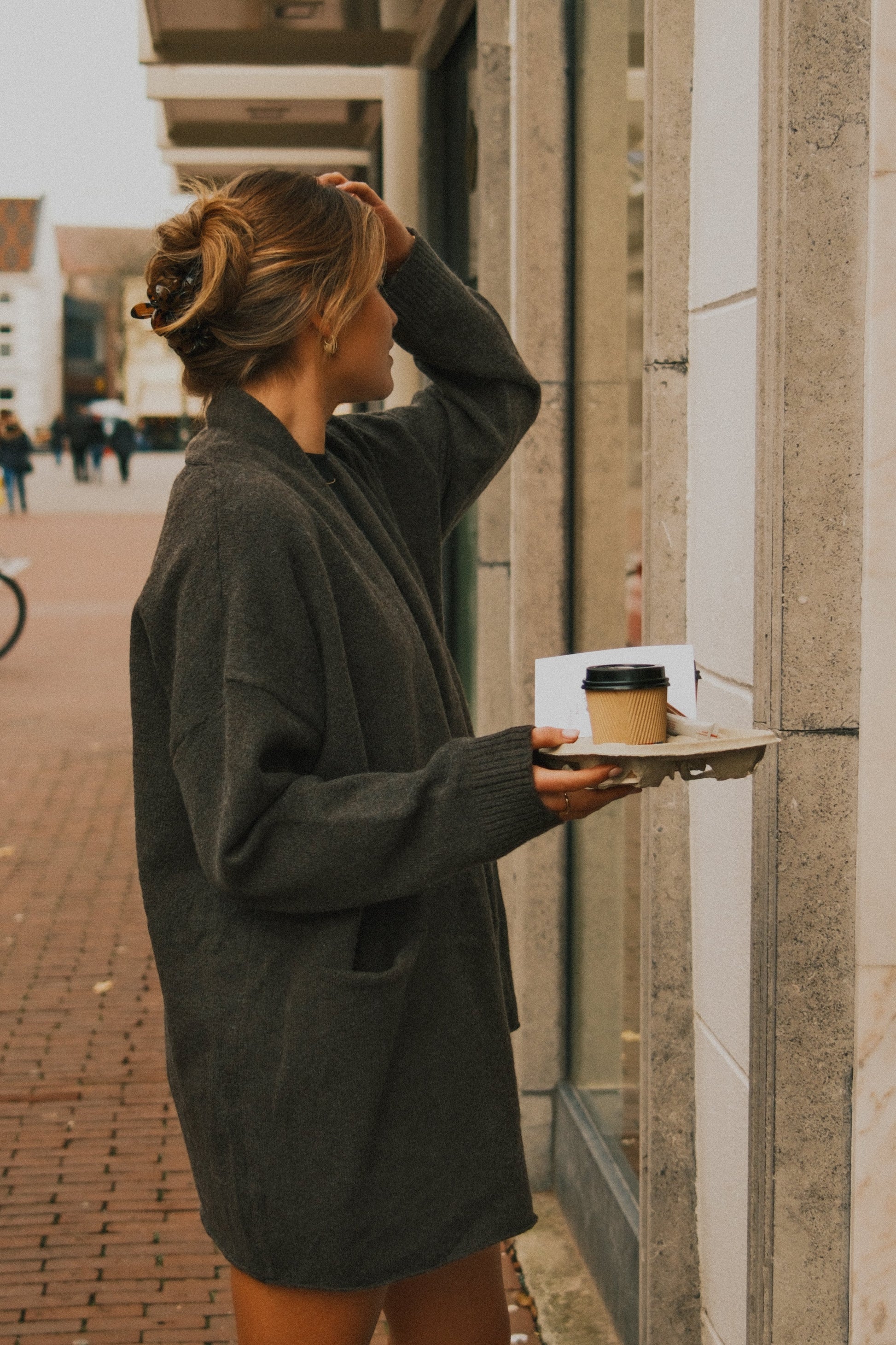 CARDIGAN DONNA COLOR GRIGIO-Modaso