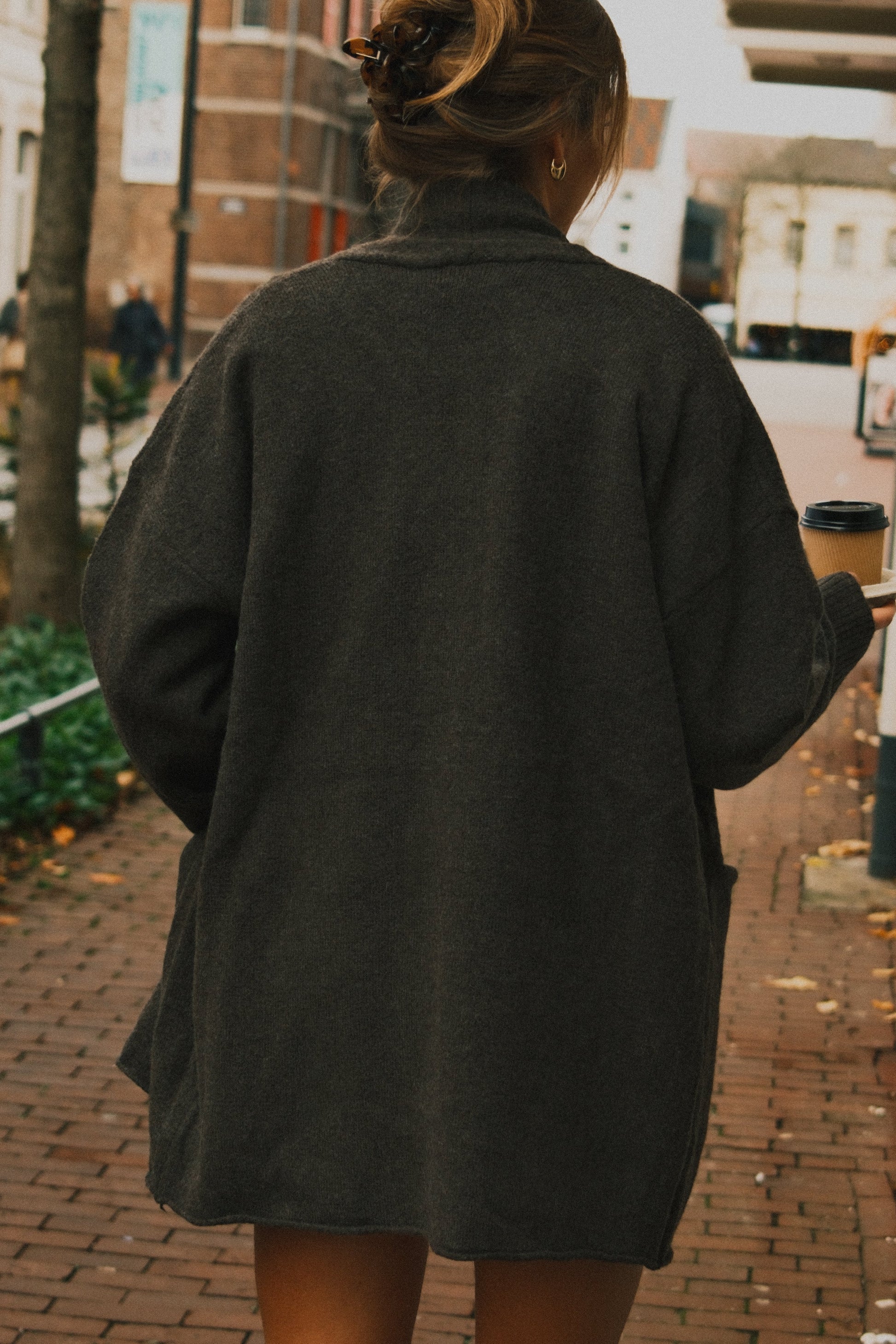 CARDIGAN DONNA COLOR GRIGIO-Modaso