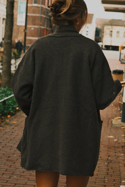 CARDIGAN DONNA COLOR GRIGIO-Modaso