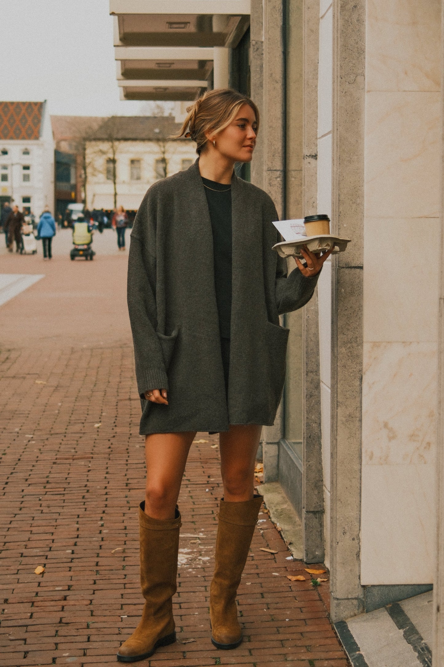 CARDIGAN DONNA COLOR GRIGIO-Modaso