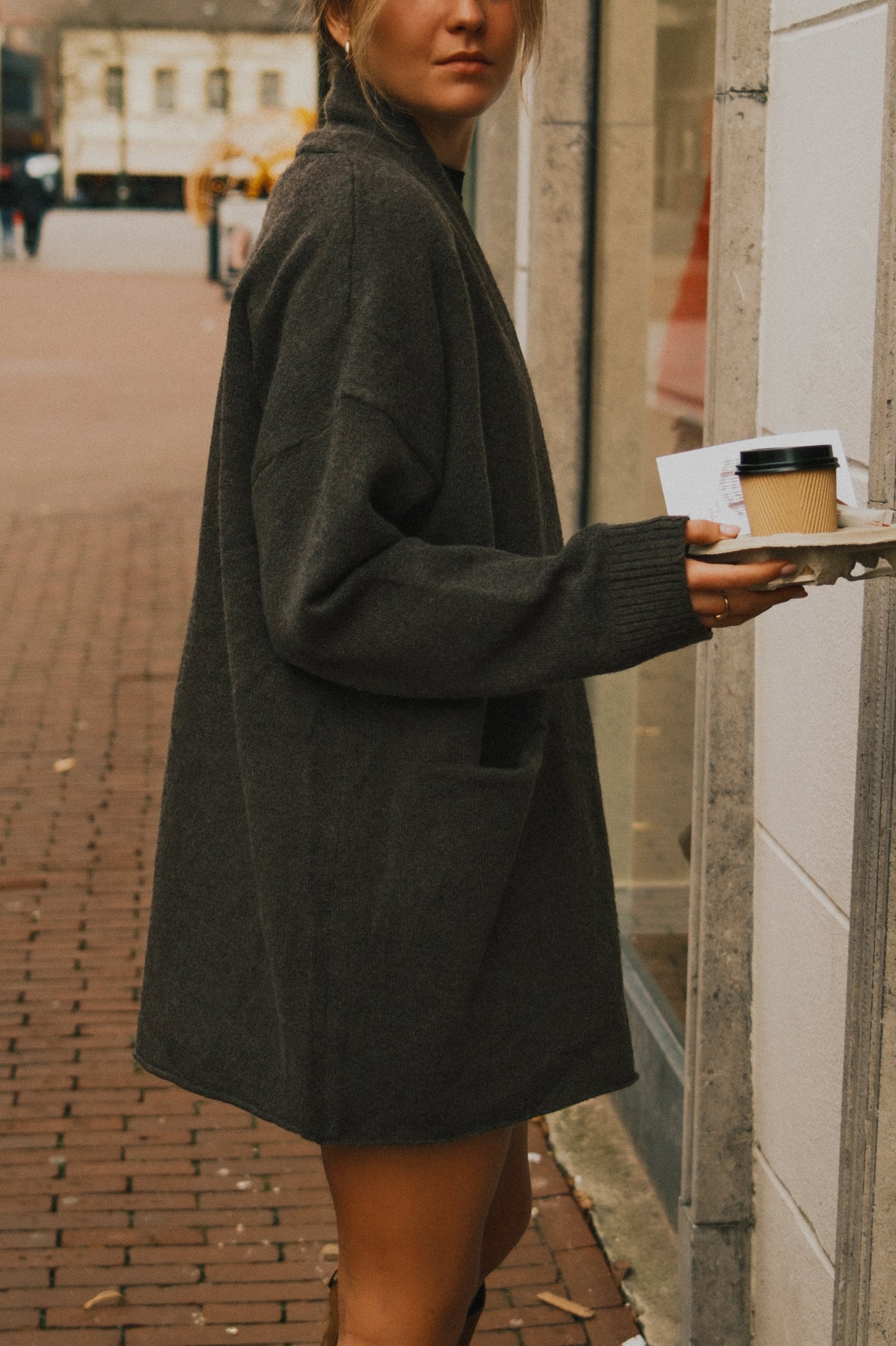 CARDIGAN DONNA COLOR GRIGIO-Modaso