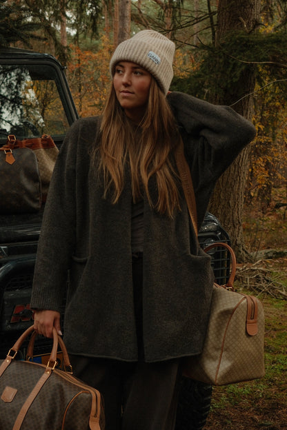 CARDIGAN DONNA COLOR GRIGIO-Modaso