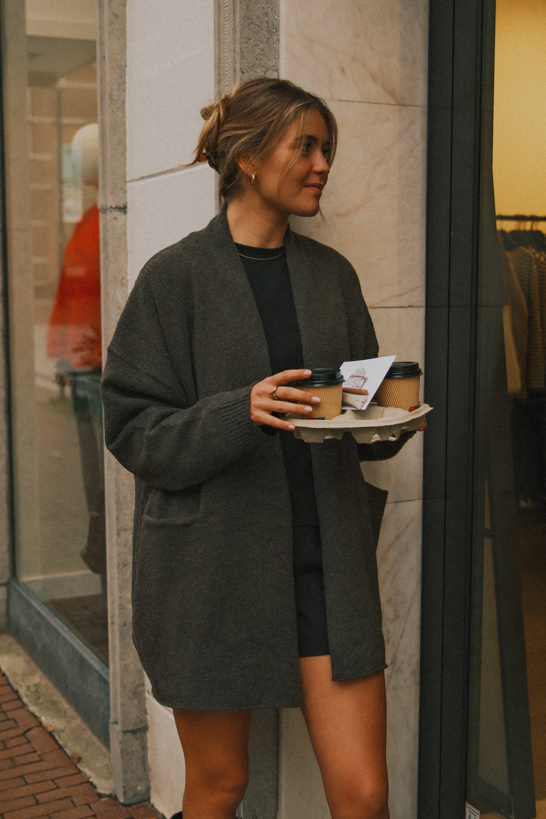 CARDIGAN DONNA COLOR GRIGIO-Modaso