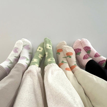Calzini Soffici da Donna, Morbidi Calzini in Colori Pastello-Modaso
