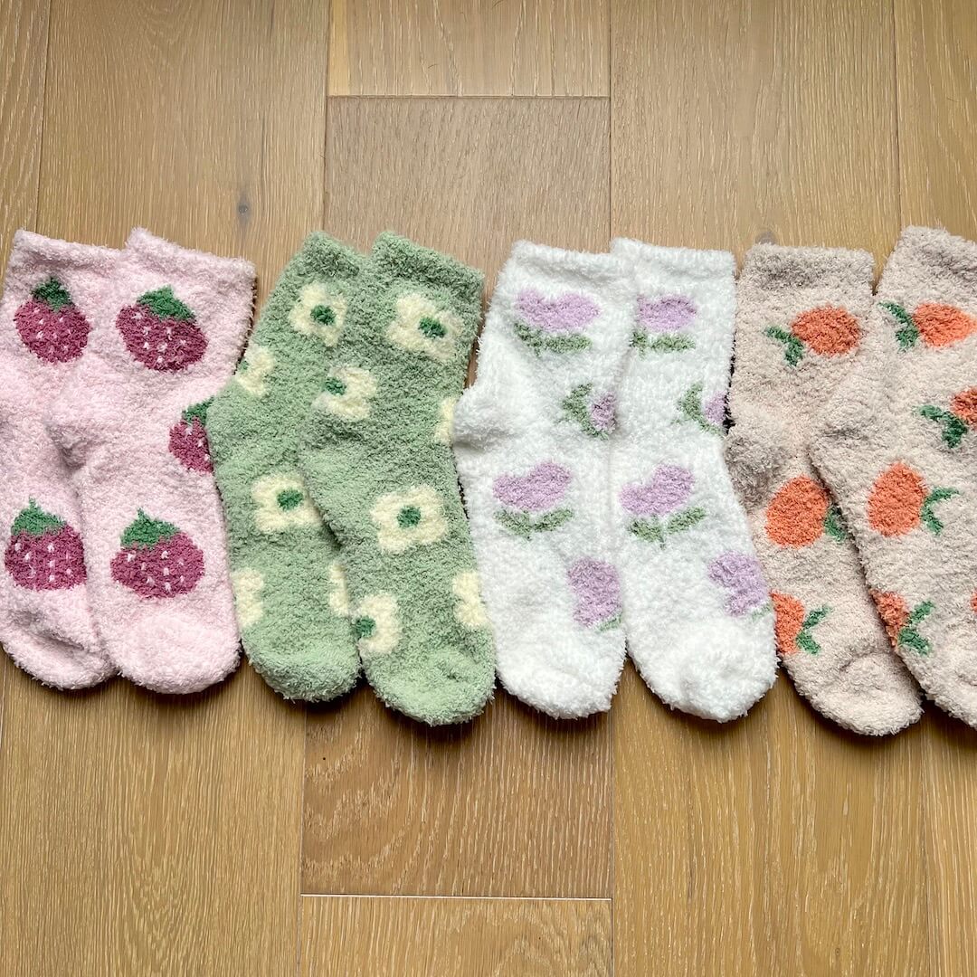 Calzini Soffici da Donna, Morbidi Calzini in Colori Pastello-Modaso