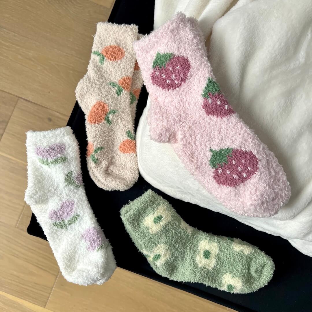 Calzini Soffici da Donna, Morbidi Calzini in Colori Pastello-Modaso