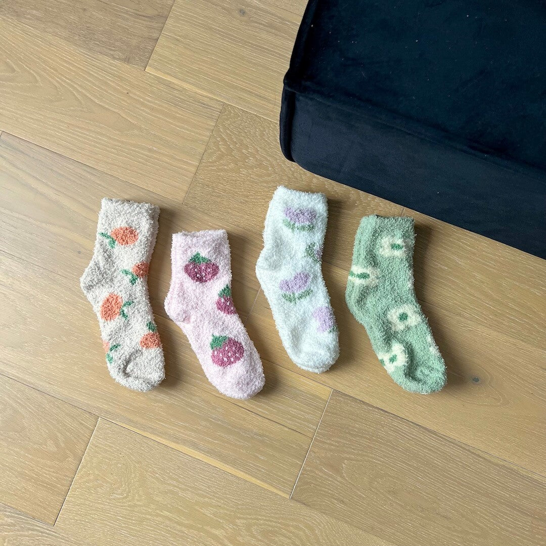 Calzini Soffici da Donna, Morbidi Calzini in Colori Pastello-Modaso