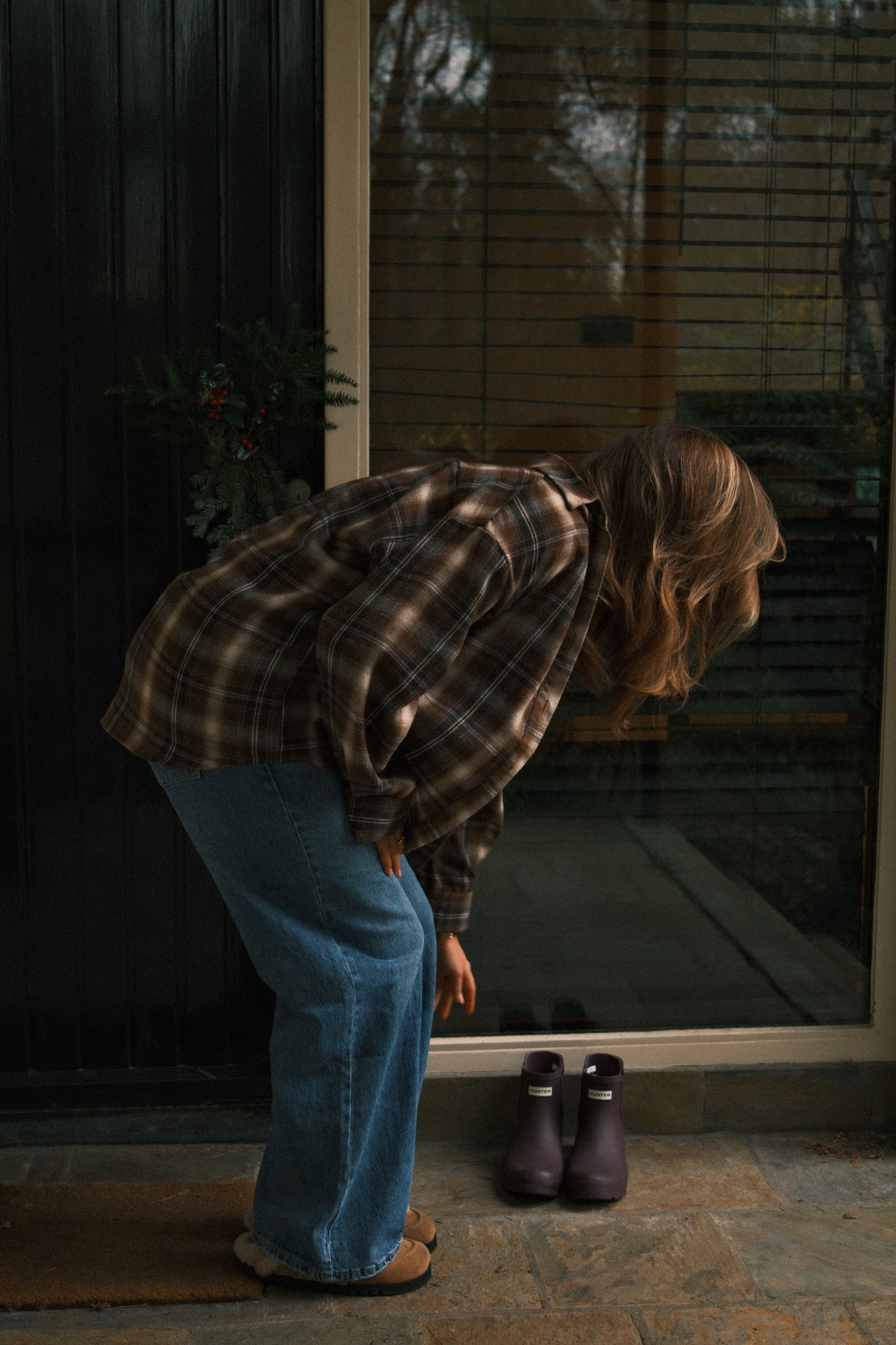 Camicia Quadri Marroni Donna – Blusa Casual a Quadri con Taglio Oversize-Modaso