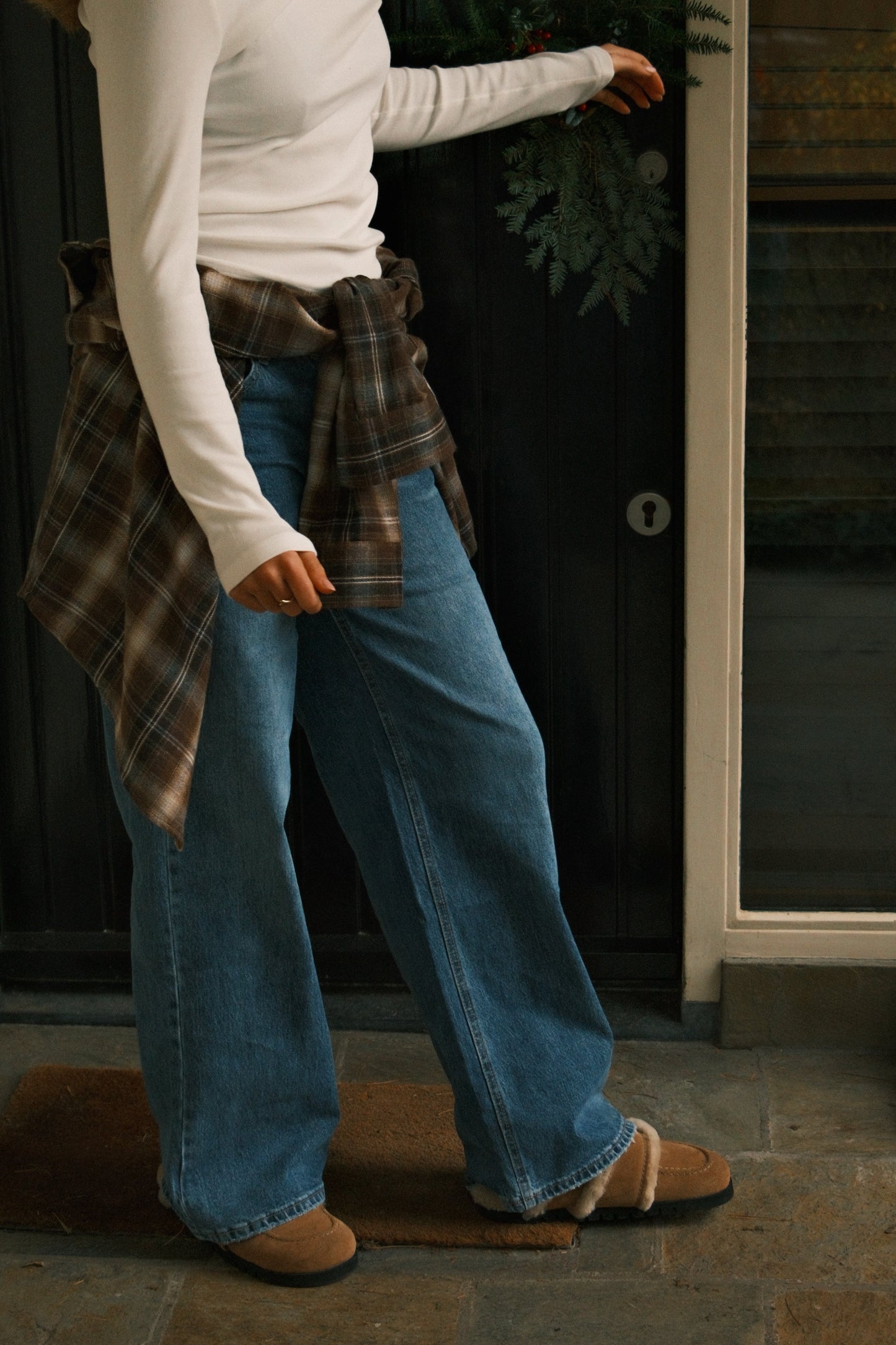 Camicia Quadri Marroni Donna – Blusa Casual a Quadri con Taglio Oversize-Modaso